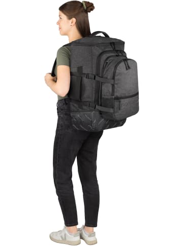 normani Reisetrolley mit Rucksackfunktion und kleinem 5L Rucksack in Anthrazit