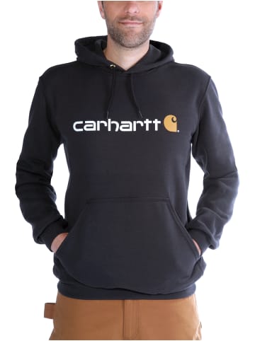 CARHARTT Logo Sweatshirt in black in black