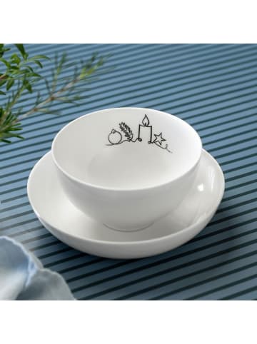 Villeroy & Boch Bol XMAS Statement Lines ø 13,8 cm in weiß