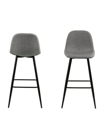 ebuy24 Barhocker Willy Grau 2er Set