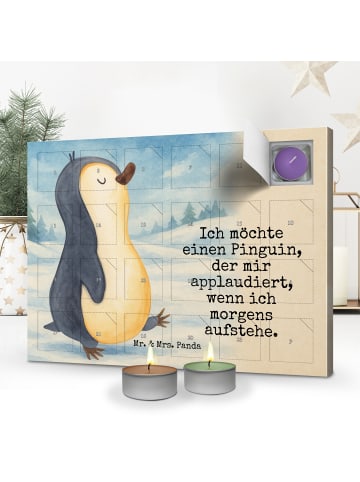 Mr. & Mrs. Panda adventskalender kerzen Pinguin mHerzieren Desi... in Weiß