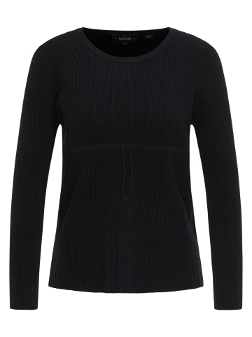 usha BLACK LABEL Strickpullover in Schwarz