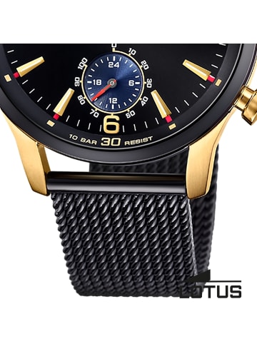 Lotus Chronograph-Armbanduhr Lotus Classic schwarz groß (ca. 43mm)