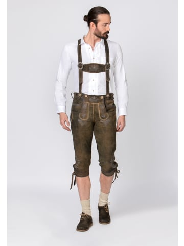 Stockerpoint Lederhose "Justin 4" in bison gespeckt
