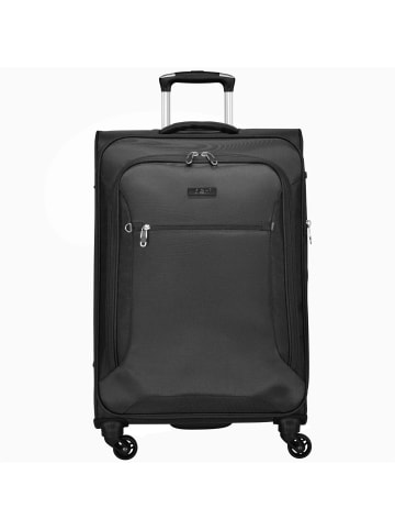 D&N Travel Line 6400 4-Rollen Trolley 68 cm in schwarz I