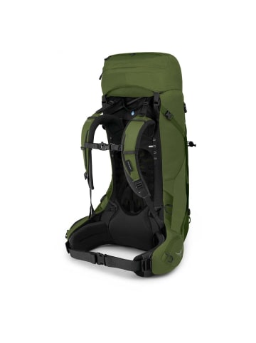 Osprey Aether 55 L/XL - Trekkingrucksack 78 cm (acorn red) in garlic mustard green