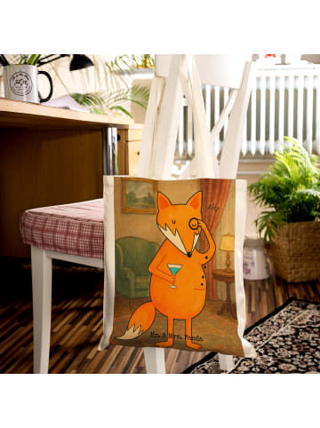 Mr. & Mrs. Panda Shopper Fuchs Lord Design ohne Spruch in Weiß