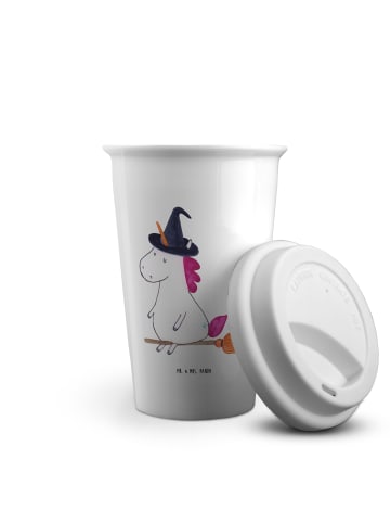 Mr. & Mrs. Panda Kaffeebecher Einhorn Hexe ohne Spruch in Weiß