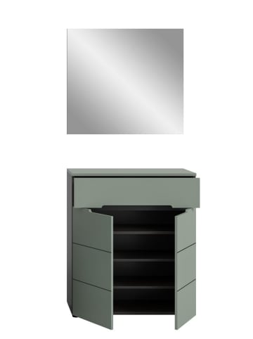 ebuy24 Garderobenmöbel Canu (2-teilig) Staubgrün 80 x 37 cm