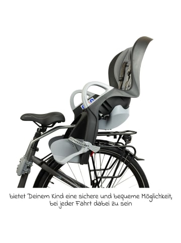OK Baby Kinderfahrradsitz 10+ von 9 Monate in grau