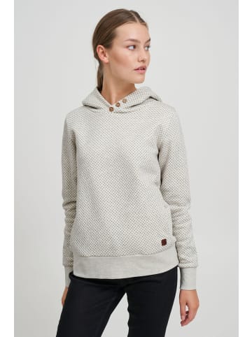 Oxmo Kapuzenpullover OXVera 21800017-ME Kapuzenpullover mit Print in Grau