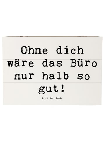 Mr. & Mrs. Panda Holzkiste Spruch Sekretärin Beste mit Spruch in Weiß