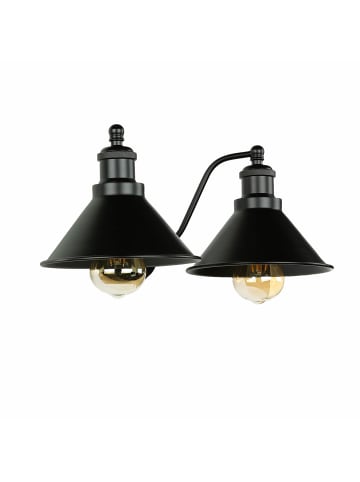 Licht-Erlebnisse Wandlampe in Schwarz matt