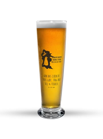 Mr. & Mrs. Panda Bierglas Axolotl Tequila mit Spruch in Transparent