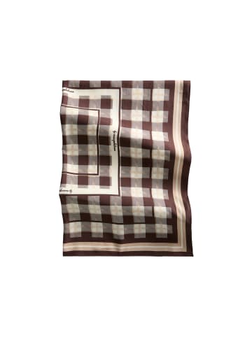 Marc O'Polo DENIM Gemustertes Tuch in Dark Brown