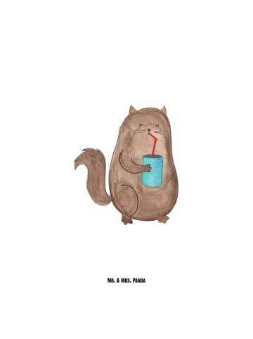 Mr. & Mrs. Panda thermos trinkflasche Katze Dose ohne Spruch in Weiß