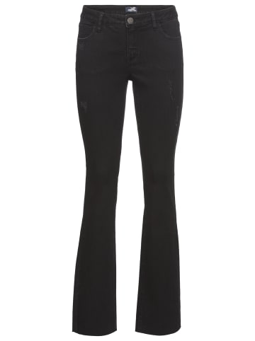 ARIZONA Bootcut-Jeans in schwarz