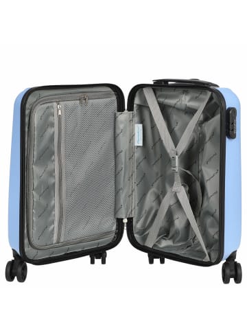 Check.In Aurora - 4-Rollen-Kabinentrolley 54 cm (limettengrün) in himmelblau