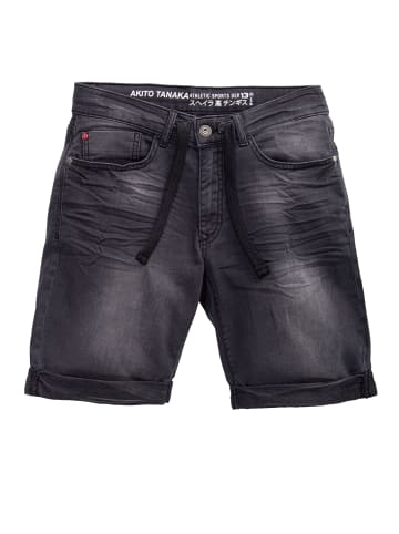 Akito Tanaka Akito Tanaka AKITO TANAKA Herren Jogg Shorts im Denim-Look in schwarz