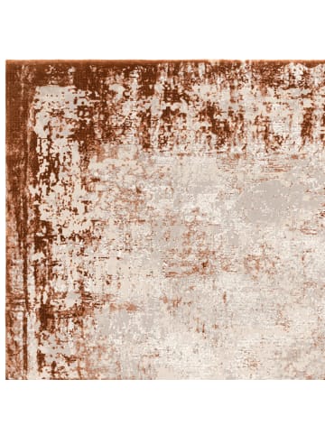 KADIMA DESIGN Teppich Velours, Stilvolles Design, Wohnbereich, Strapazierfähig in Terrakotta