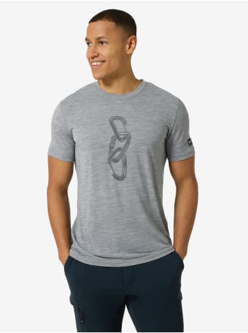 super.natural Merino T-Shirt CARABINERI in grau