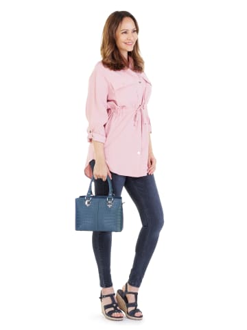 Cluty Umhängetasche echt Leder in blau