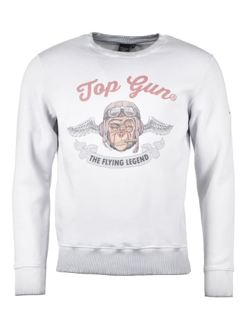 TOP GUN Sweatshirt Smoking Monkey TG20191034 in grau