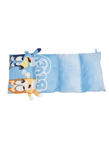 COFI 1453 Bluey Nickerchenmatte für Kinder aus Velboa-Stoff – 58x137 cm in Blau