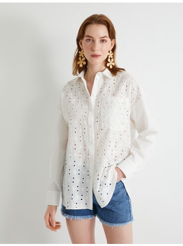 KOTON Shirt in Grauweiß