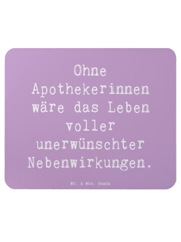 Mr. & Mrs. Panda Mousepad Spruch Apothekerin Nebenwirkung mit Sp... in Lavendeltraum