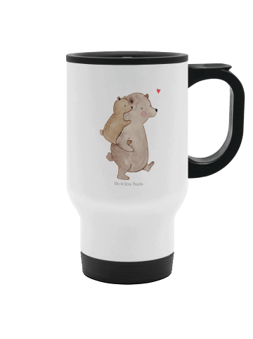 Mr. & Mrs. Panda Kaffee-Thermobecher Papa Bär ohne Spruch in Weiß