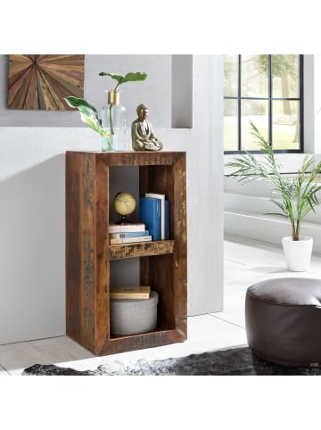 FineBuy Bücherregal in Braun / Mango / 45x35x90