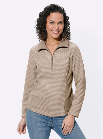 WITT WEIDEN Fleeceshirt in elfenbein-beige