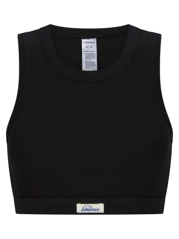 Schiesser Bustier Feinripp - Revival Paula in Schwarz
