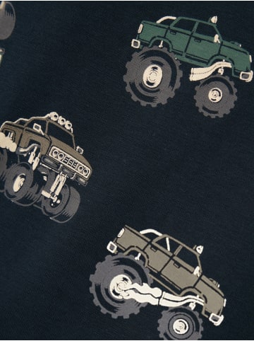 name it Kinder Langarmshirt mit Fahrzeug-Motiven All-Over-Print in Blau