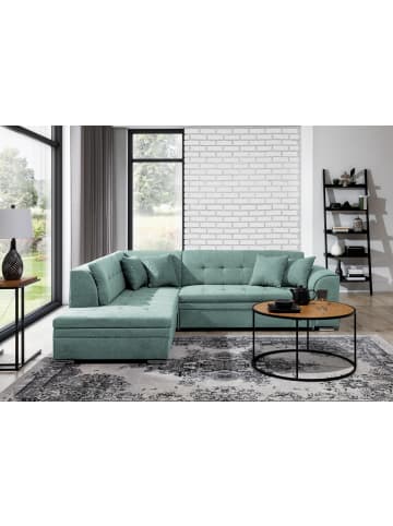 MF Design Piri Recamiere Links in Türkis -  (L) 260 x (B) 260 x (H) 78 cm