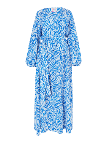 IZIA Damen Maxikleid Mit Print in Blau