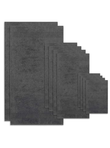 Villeroy & Boch Handtuch 10er Pack, 1er Pack in Dunkelgrau