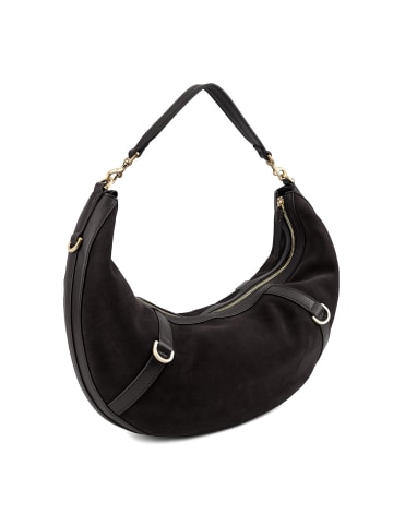 Les Visionnaires Enya Schultertasche Leder 46 cm in chocolate brown