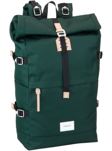 SANDQVIST Laptoprucksack Bernt Rolltop Backpack in Dark Green