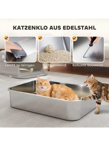Pawhut Katzentoilette 70L x 50B x 46,5H cm