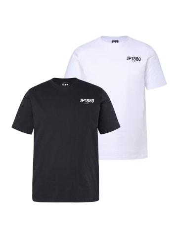 JP1880 Kurzarm T-Shirt in schwarz