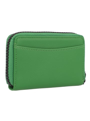 Braun Büffel Capri Geldbörse RFID Schutz Leder 11 cm in grün