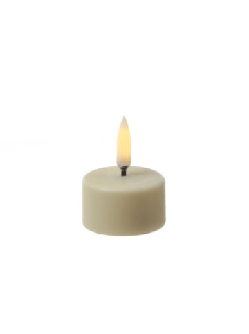 Uyuni LED Teelicht Thea Uyuni mit Timer Batterie dimmbar bis 400 Std. D: 4cm in creme