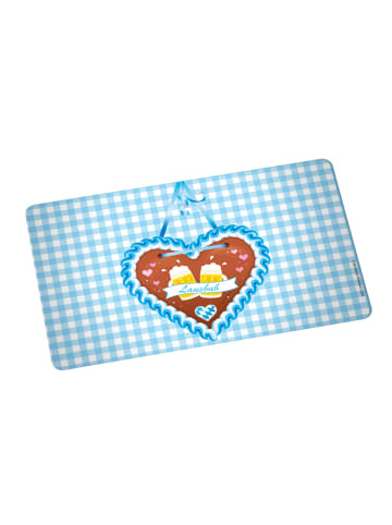 Geda Labels Frühstücksbrettchen Oktoberfest Lausbub in Blau - 23,5x14,5x0,3cm