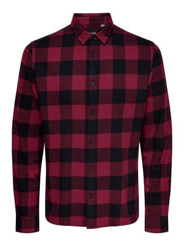 ONLY & SONS Hemd in Cabernet