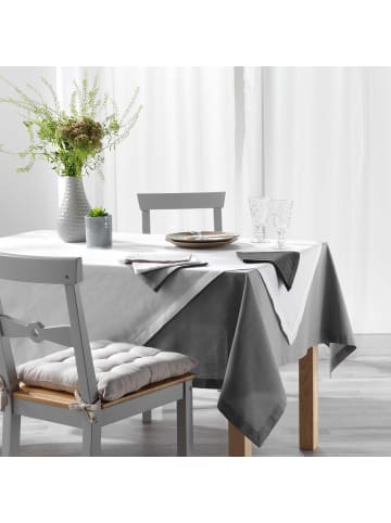 Douceur d’Intérieur Servietten aus Baumwolle CHARLINE, 3er-Set in Leinenbeige, 40 x 40 cm