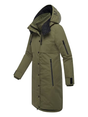 Marikoo Wintermantel Anoukaa 16 in Olive Forest