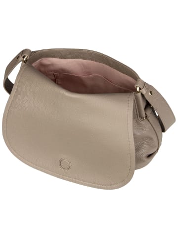 COCCINELLE Satteltasche Coccinellerebekka in Warm Taupe