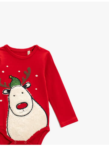 KOTON 2tlg. Outfit: T-Shirt/Hose in Rot